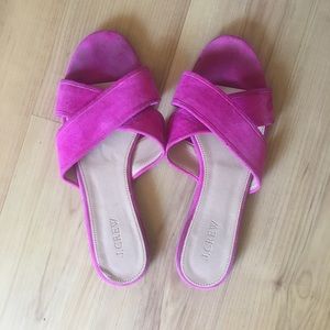 JCrew Suede Sandals Size 9